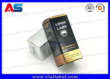 Recyclable Foldable Paper Box For 10ml Glass Vials Bottles With Hologram Labels small pharmaceutical paper box