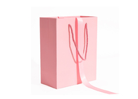 Aangepaste logo romantische roze ondergoed boodschappentas met touw handgrepen