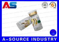 Farmaceutische Etiketten10ml Glanzende Gouden Folie het In reliëf maken Druk van Steriele Glasflesjes