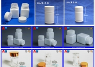 Kindveilige schroefdop plastic pillenpotjes klein wit voor tabletten capsuleverpakking