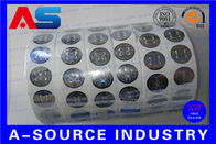 Stickers van het douane 3D Zilveren Hologram in Broodjesveiligheid Echt met de Ernstige Zwarte stickers van de Codes holografische veiligheid