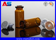 Essentiële olie kleine glazen flesjes 8ml, Amber Injection glazen injectieflacon met rubberen en gouden dop