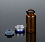 Essentiële olie kleine glazen flesjes 8ml, Amber Injection glazen injectieflacon met rubberen en gouden dop