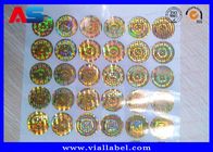 De gouden Holografische Stickers van de Kleurendouane met Serienummer, Hologram Klaar Verbinding voor Antivervalsing