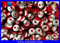 De witte/Blauwe/Rode/Zwarte Plastic Tik van pp 13mm van GLB van Pharma-Flesjes graveerde Woorden 8011/H16 met Deklaag
