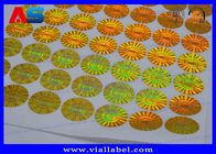 NIETIGE Ronde de Etiketten Antivervalsing van de Geneesmiddelen Holografische Zelfklevende Sticker