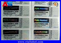 Apotheek Medicatie Fles 10 ml Vial Etiketten Laser Hologram + CMYK