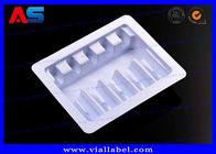 De duidelijke Plastic Verpakkende Dienbladen van pvc voor Vaccinsflesjes 2mL/3mL met het In reliëf maken van Embleem