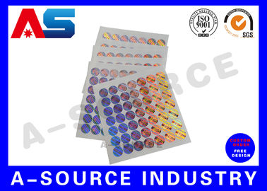 Tamperproof 3D Custom Holographic Stickers voor Peptide label doos verpakking anti fake hologram sticker