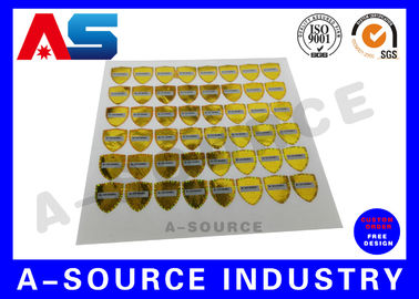 3D hologram sticker PET Custom Holographic Stickers / Custom Decal Stickers met Scratch Off Code