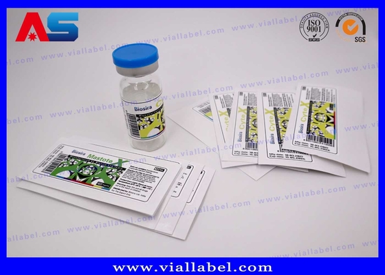 Hologram Custom Peptide Label Met Kleine Flesjes Kappen Gratis Ontwerp voor glazen flacons
