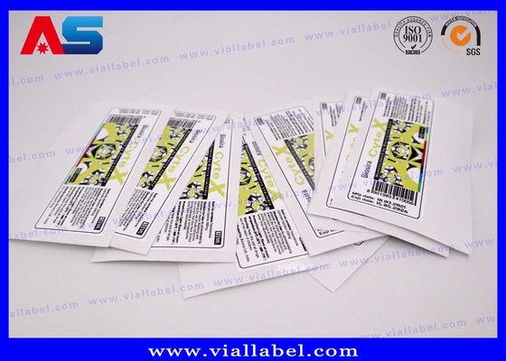 Hologram Custom Peptide Label Met Kleine Flesjes Kappen Gratis Ontwerp voor glazen flacons