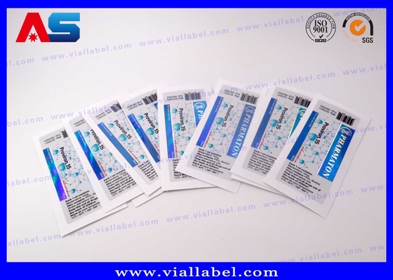 Holografisch afdrukken Peptide 10 ml Flasje Etiketten Op maat Ontwerp op maat fles stickers