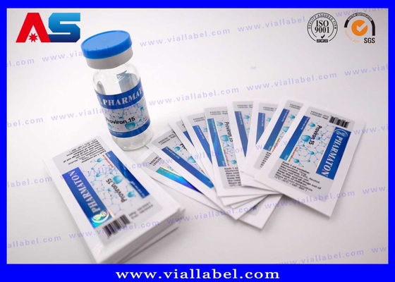 Holografisch afdrukken Peptide 10 ml Flasje Etiketten Op maat Ontwerp op maat fles stickers