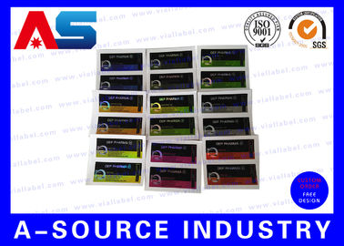Laser Holographic Metallic Foldable Glass 10ml Flakon Steroïde dozen Verpakking farmaceutische dozen etiket