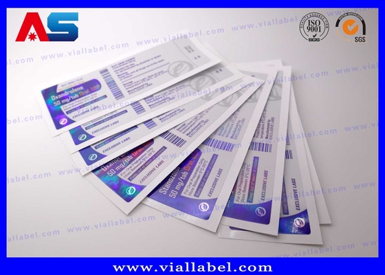 CMYK Peptide Vial Etiketten Voor Geneesmiddelen Glasfles Sticker Print Factory Waterdicht Sterk Kleefmiddel