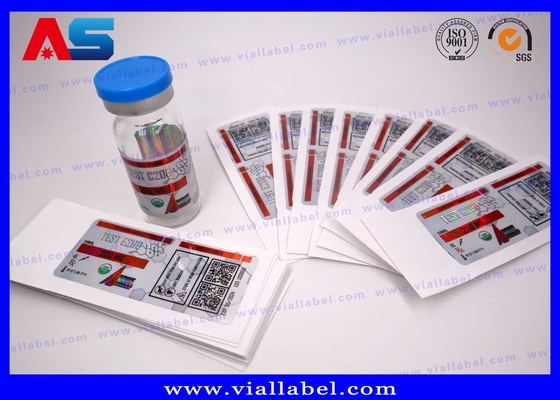 CMYK Peptide Vial Etiketten Voor Geneesmiddelen Glasfles Sticker Print Factory Waterdicht Sterk Kleefmiddel