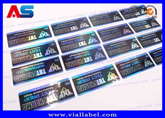 Goud / zilveren folie stickers 5ml peptide fles etiketten Printing Matt laminatie flacon sticker maker voor farmaceutische