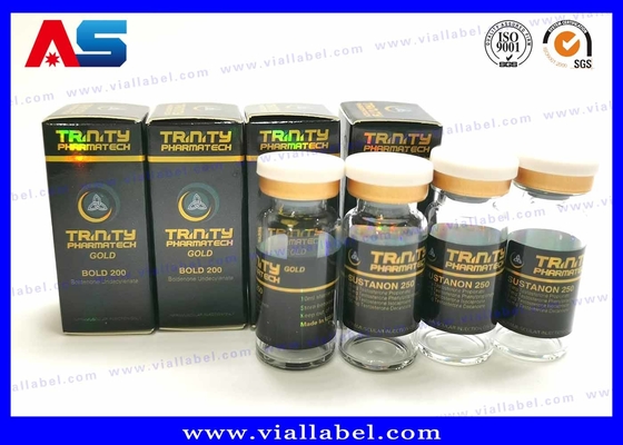 Farmaceutische peptide Sarms Papier flacon Verpakkingsdoos Hologram Logo UV coating 10 ml flessen etiketten