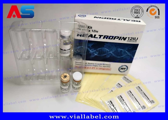 Somatropina Hcg Verpakking Papier injectieflacon Doos met etiket voor BODYBUILDING SUPPLEMENTEN