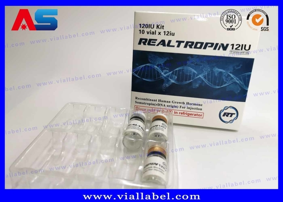 Somatropina Hcg Verpakking Papier injectieflacon Doos met etiket voor BODYBUILDING SUPPLEMENTEN