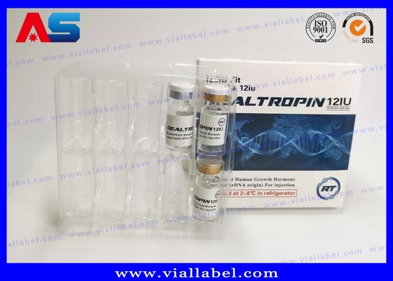Somatropina Hcg Verpakking Papier injectieflacon Doos met etiket voor BODYBUILDING SUPPLEMENTEN