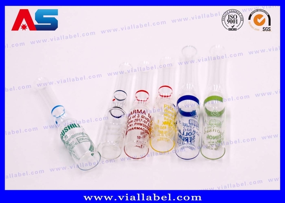 De Fles van de douaneampul met Druk 1ml ontruimt Ampèregrootte 10.75mm en Lange 60mm