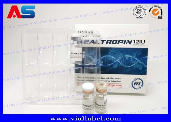Farmaceutisch ontwerp Druk Somatropina Hcg 2 ml Vial Doos Verpakking Met Etiket Bodybuilding papier verpakkingsdoos