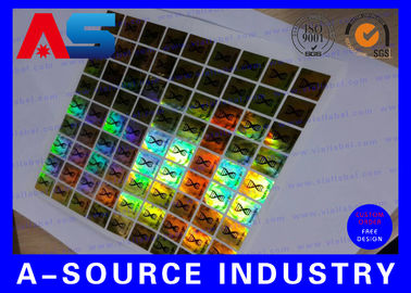 3D hologram sticker PET Custom Holographic Stickers / Custom Decal Stickers met Scratch Off Code