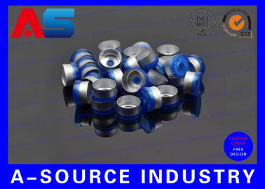 flip-off flacon deksels 10 ml Chemie Farmaceutische flacons 20 mm Blauwe flip-top deksels ISO 9001 Goedkeuring