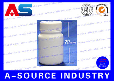 60 ml PE capsule Plastic pil flessen 70mm * 27mm Met bescherming Gevoelig zegel Plastic medicatie flessen