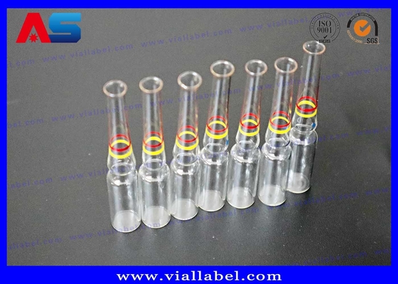 Injectie Farmaceutische Glazen Ampullen Met Groene Ring / Gele Ring