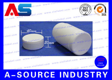 Eco-vriendelijke 80 ml ronde plastic pilflessen / medicijnfles met schroefdop