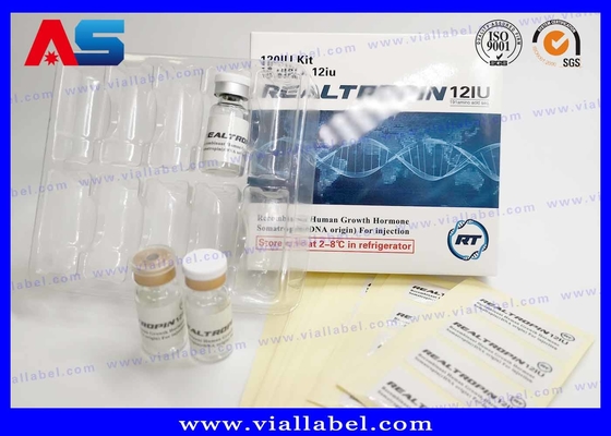 2ml / 3mL / 5mL / 10mL Verpakking Hcg Paper Box Label En Plastic Blister op maat gemaakt