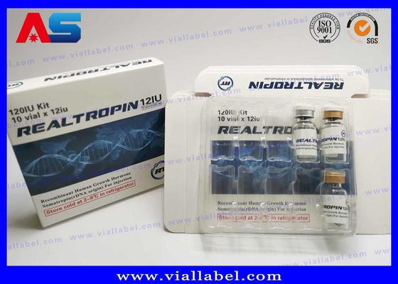 2ml / 3mL / 5mL / 10mL Verpakking Hcg Paper Box Label En Plastic Blister op maat gemaakt