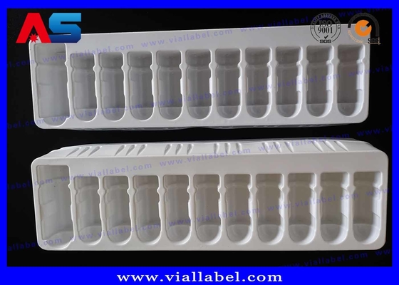 Goedkope witte PET-plastic bak blisterverpakkingen van 2 ml flacon en 10 ml fles
