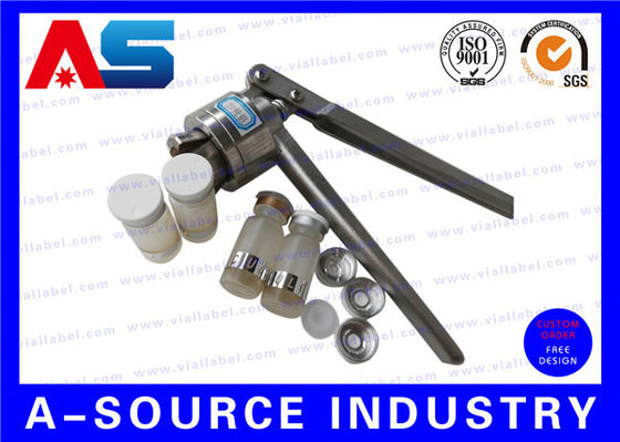 Zilveren aluminium handleiding flacon Cap Crimper Crimping Tool Voor 13mm / 20mm Flip Off Plastic Cap