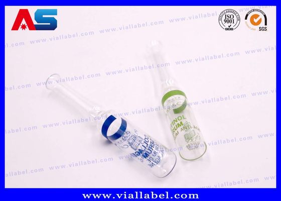 Hyaluronzuur met hoge permeabiliteit 1ml / 2ml afdrukampul Transparante glazen fles Oplossing