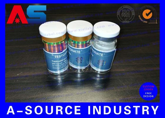 Matte afwerking waterdichte plastic apotheek fles etiketten stickers voor peptiden / Tirz