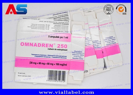 Metalen blauw gedrukte farmaceutische verpakkingsdoos voor 1 ml ampullen en blaren