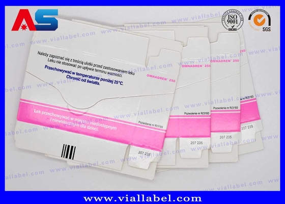 Metalen blauw gedrukte farmaceutische verpakkingsdoos voor 1 ml ampullen en blaren