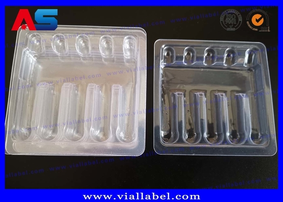 Metalen blauw gedrukte farmaceutische verpakkingsdoos voor 1 ml ampullen en blaren