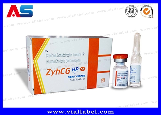 Op maat gemaakte Hcg doos en sticker afdruk, 2 ml flacon en 2 ml ampul Pakket Gratis ontwerp