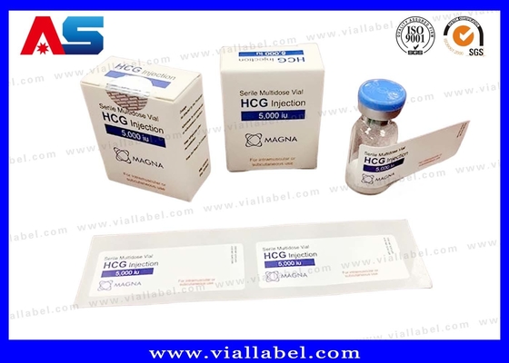 Op maat gemaakte Hcg doos en sticker afdruk, 2 ml flacon en 2 ml ampul Pakket Gratis ontwerp