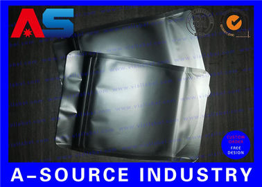 Matt Black Heat Seal Aluminium folie zakken met zip slot / Mylar Sleeves aluminium folie ziplock zak