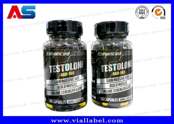 Gedrukt RAD-140 Tabletten Fles Etiket Op maat Pillen Fles Sticker Print Factory