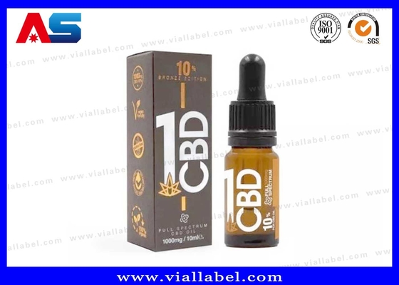 Pro CBD Pakket Doos En Label DNA Olie Dropper Fles Label En Doos Print Factory