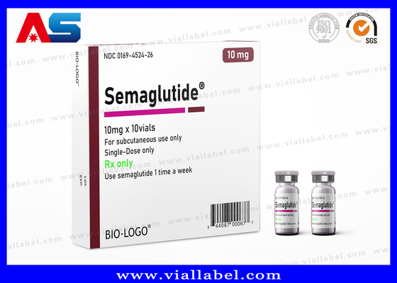 Semaglutide 2 ml injectieflacon Doos Printing met UV Glossy Laminate And Customized Design