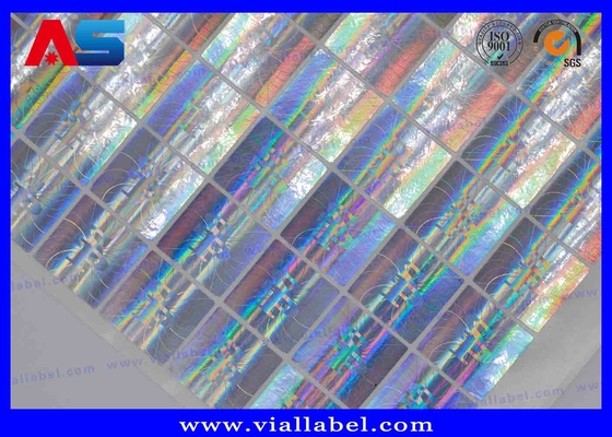 Schraap af aangepaste holografische stickers 10-40mm zilver / goud / groen / blauw