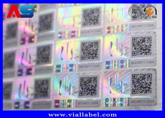 Schraap Off Custom Holographic Sticker Printing Met Gratis Ontwerp MOQ 10000pcs